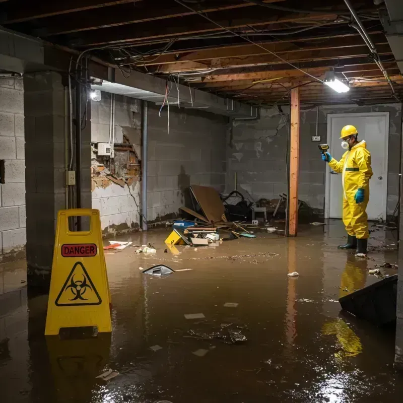 Flooded Basement Electrical Hazard in Valley Station, KY Property