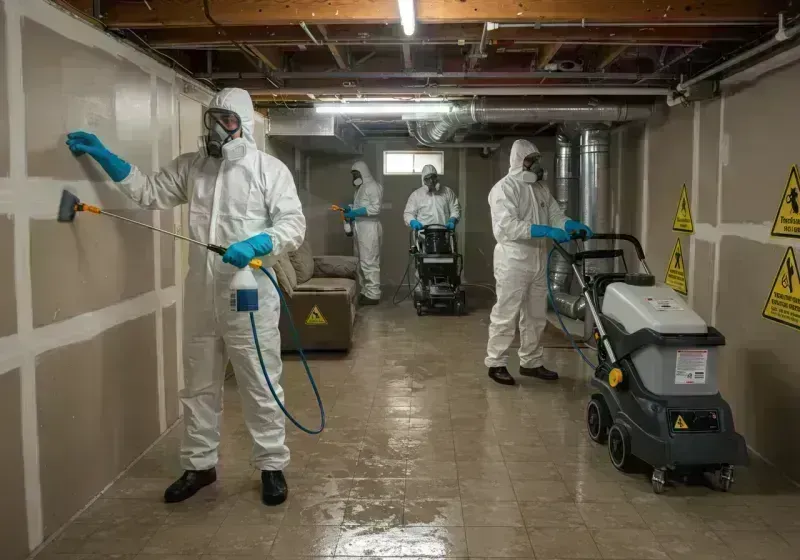 Basement Moisture Removal and Structural Drying process in Valley Station, KY